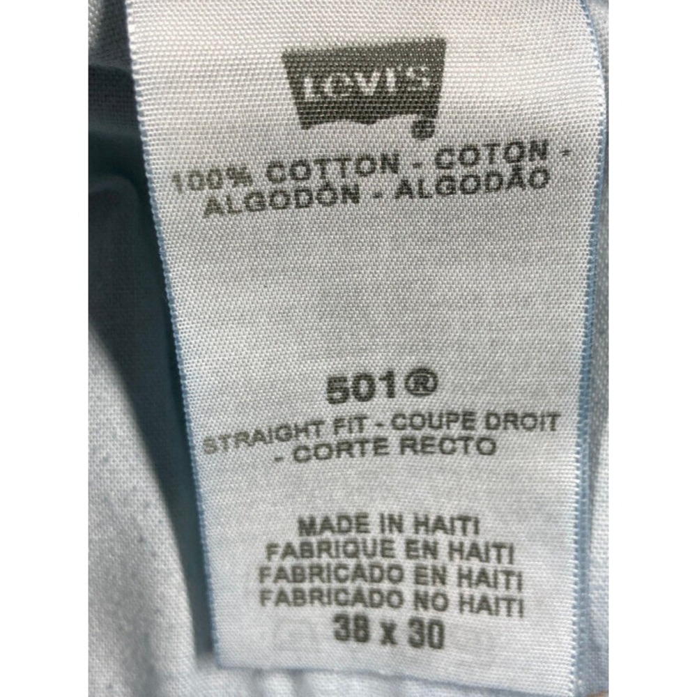 Levi's 501 Jeans Men's 38x30 Blue Original Button Fly Straight Western Rodeo - Picture 14 of 16